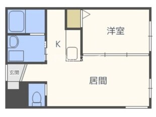 北２４条駅 徒歩2分 1階の物件間取画像